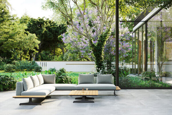 Endless modular lounge concept - outdoor render
