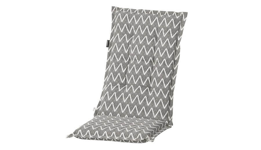 Gartenstühle Polsterauflagen grau mit Muster